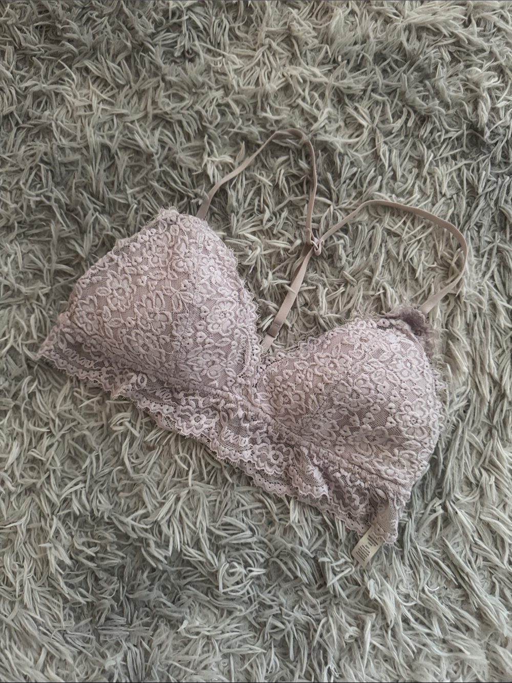 aerie Lace Bralette in Dusty Mauve